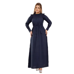 عباية غير رسمية من الكتان تشبه الفستان